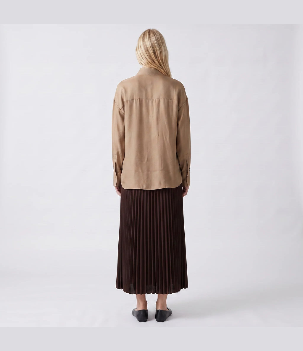 Artlove Cleane Falda Plisada Brown