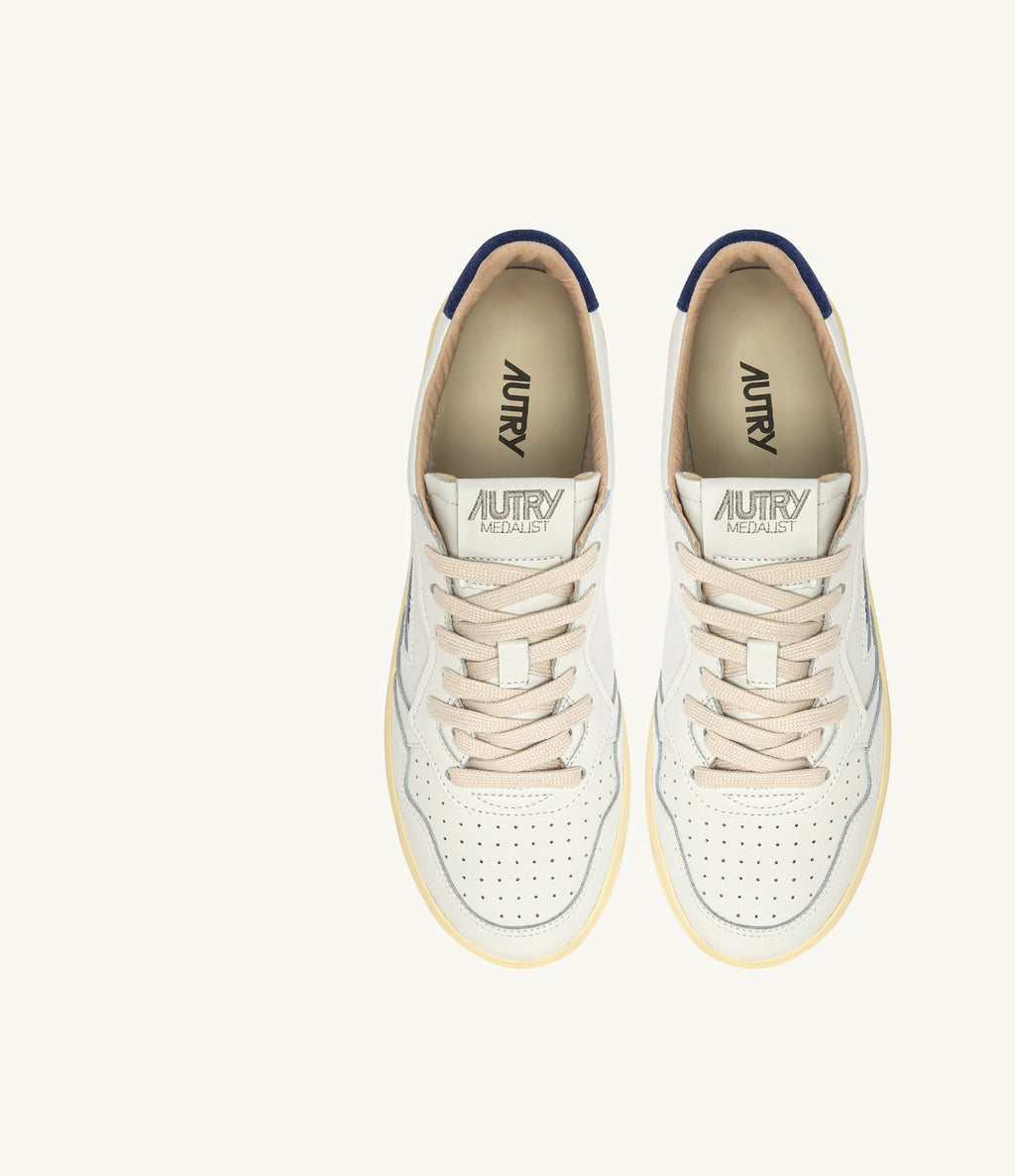 Autry Medalist Low Blanco Azul