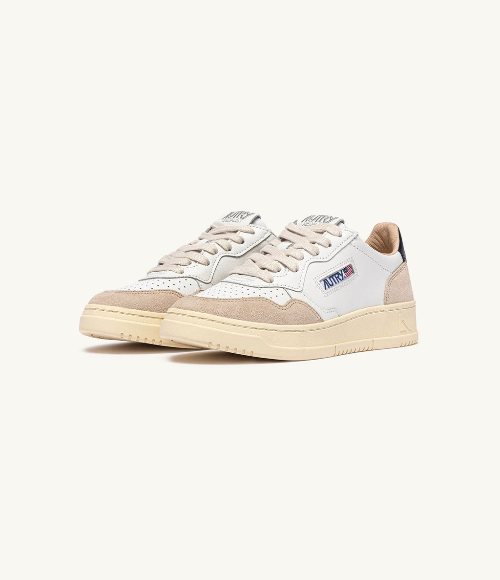 Autry Medalist Low Blanco Arena Navy