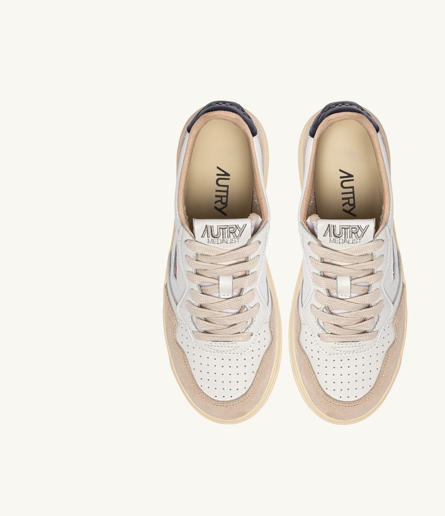 Autry Medalist Low Blanco Arena Navy