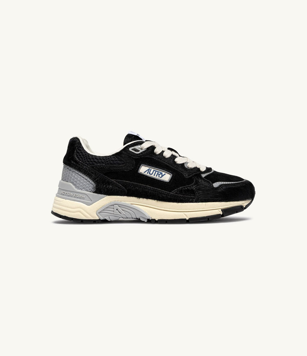 Autry Hyperway Low Pony Suede Black