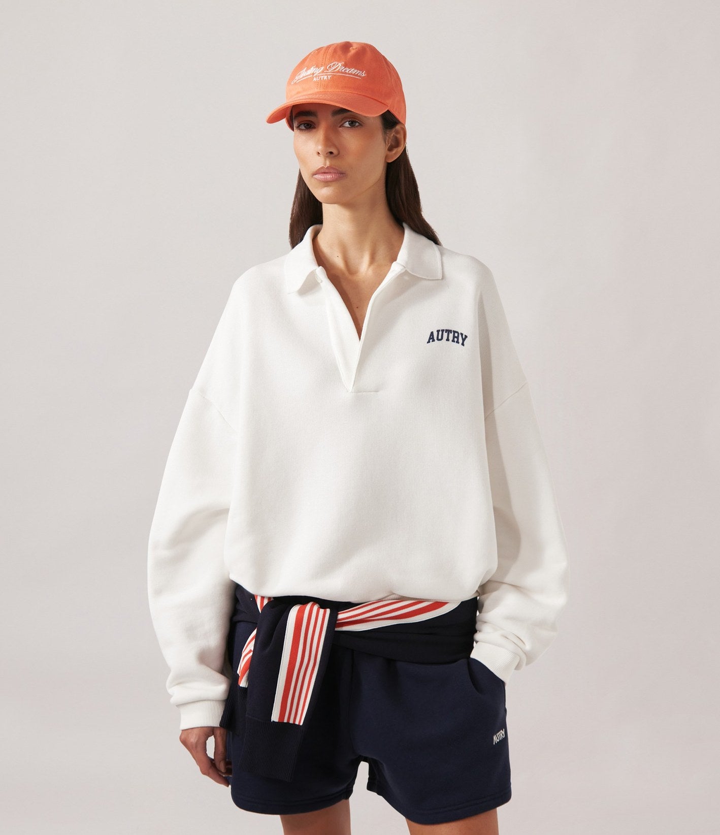 Autry Polo Sweatshirt Blanco