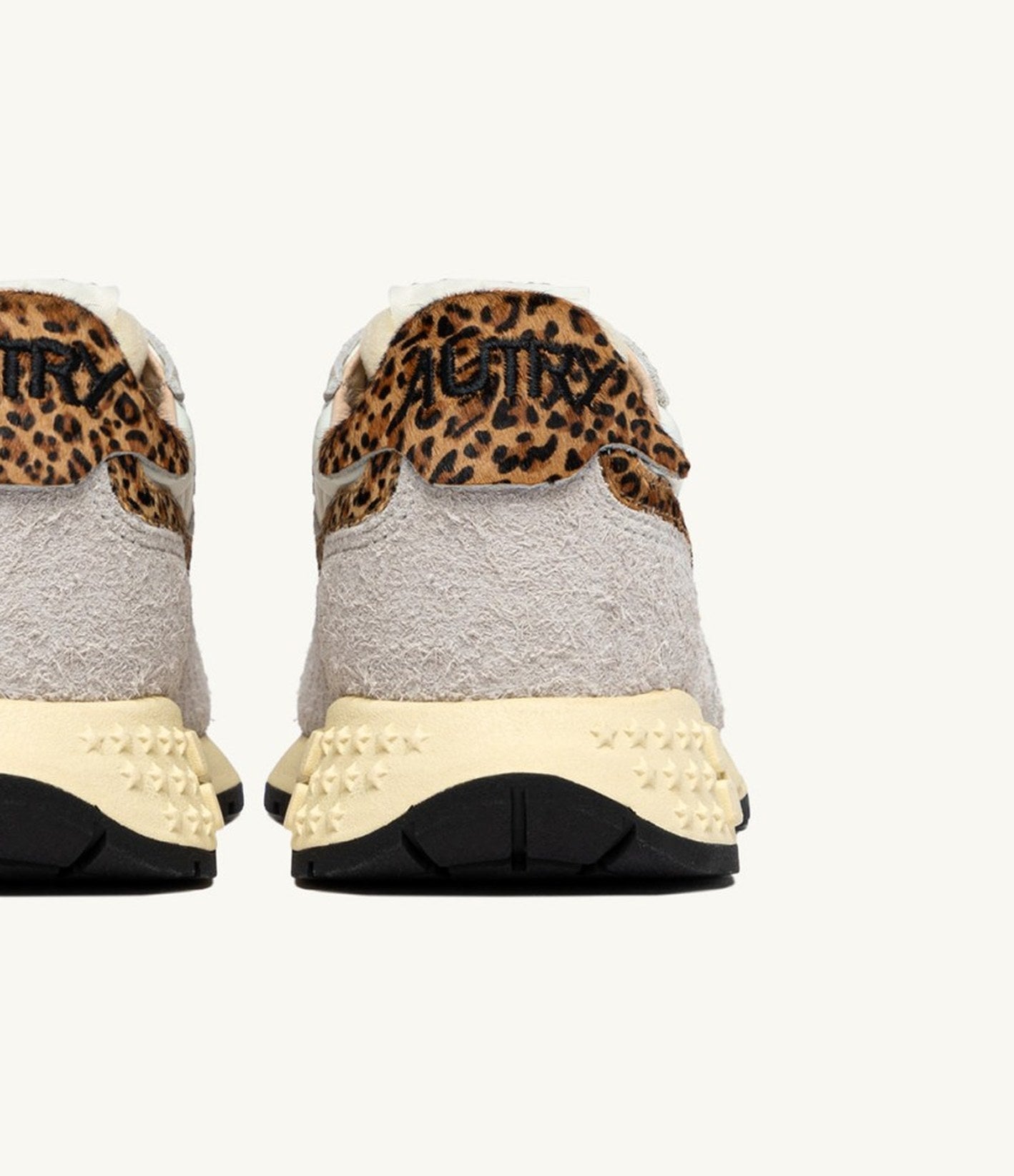 Autry Reelwind Low Femme Blanc Gris Leopard