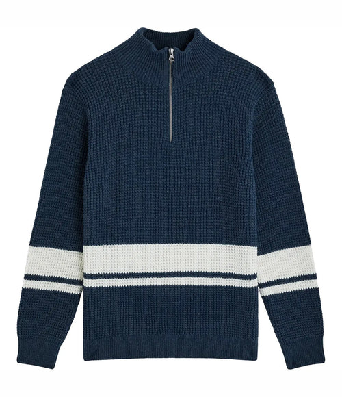 Bask In The Sun Sailor Sweater Navy