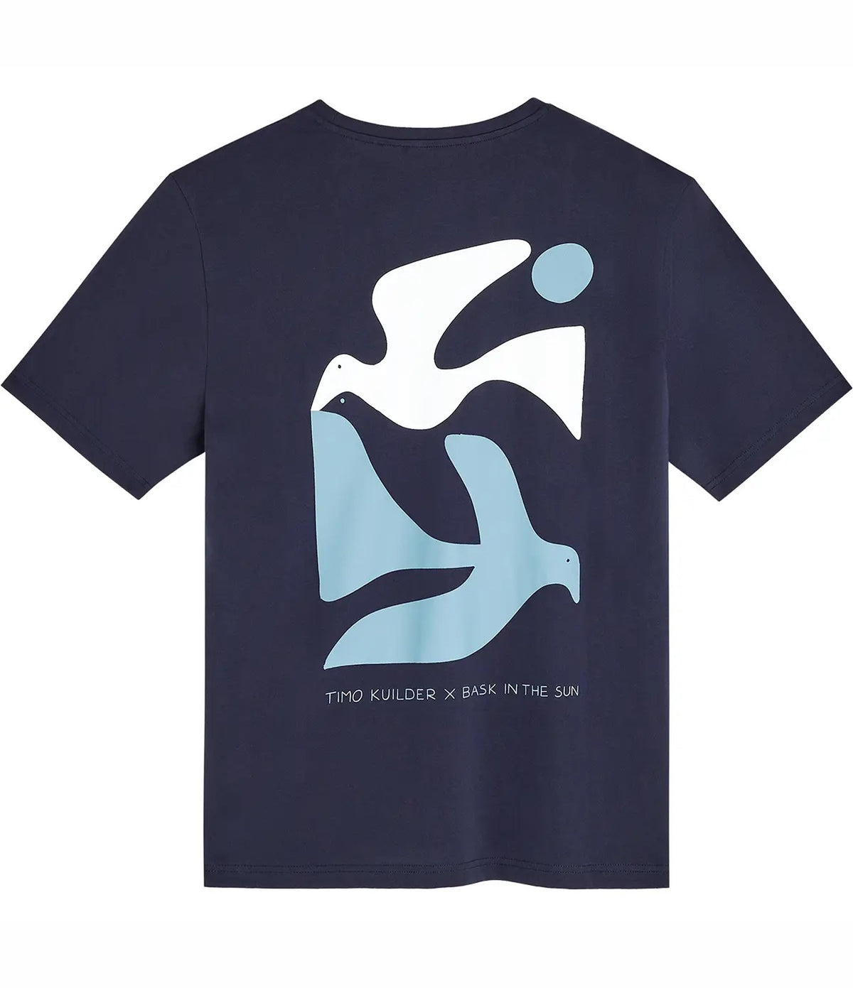 Bask In The Sun Peace Tee Navy