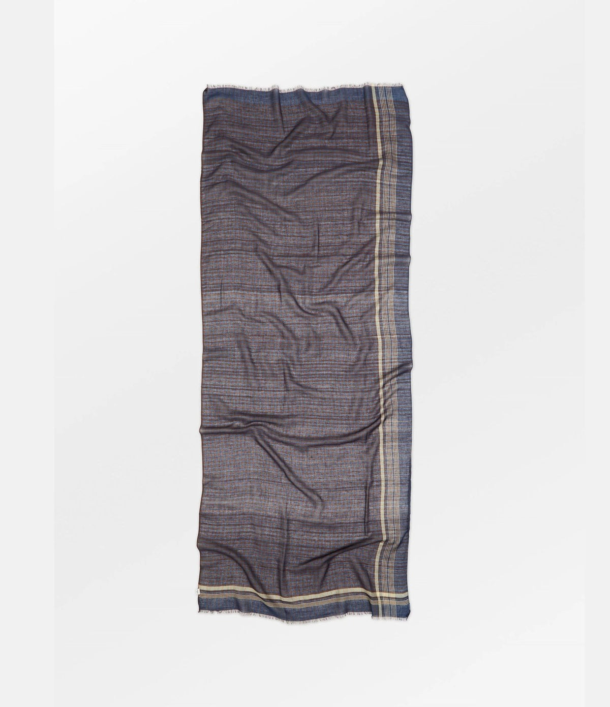 Becksondergaard Checkia Cowea Scarf Vintage Indigo Blue