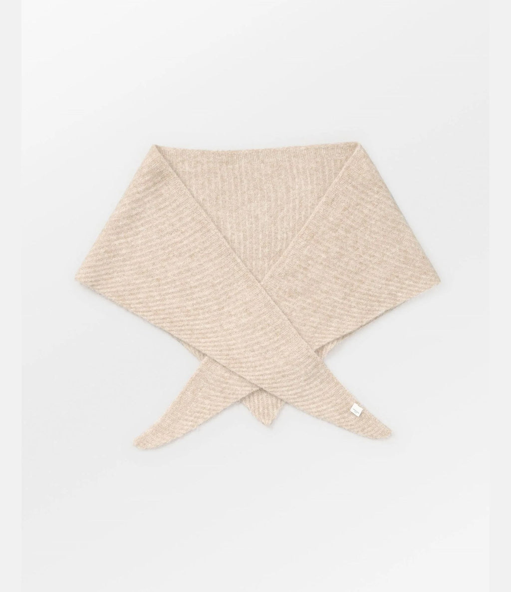 Becksondergaard Alpaca-Wool Triangle Scarf Simply Taupe Beige