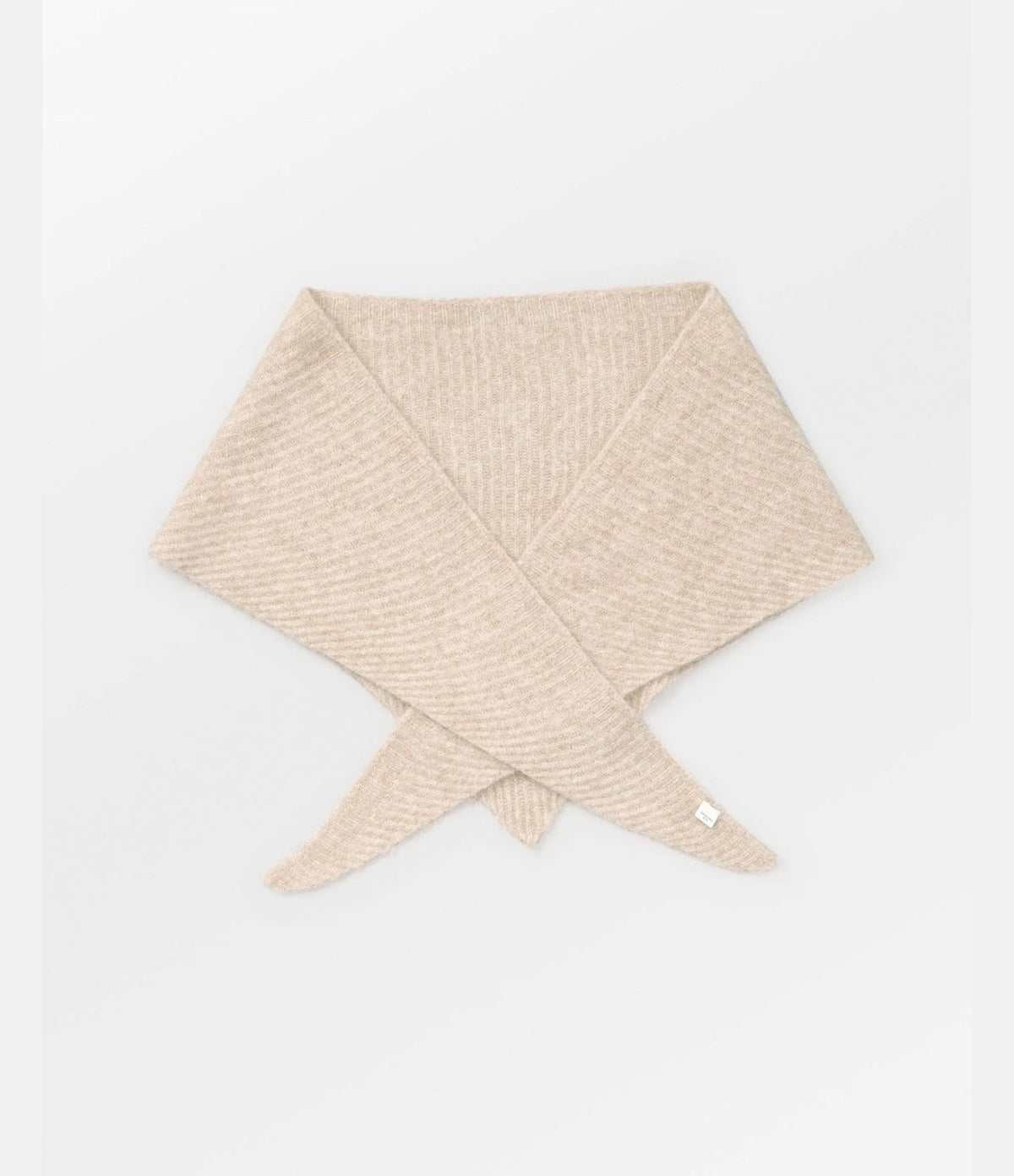 Becksondergaard Alpaca-Wool Triangle Scarf Simply Taupe Beige