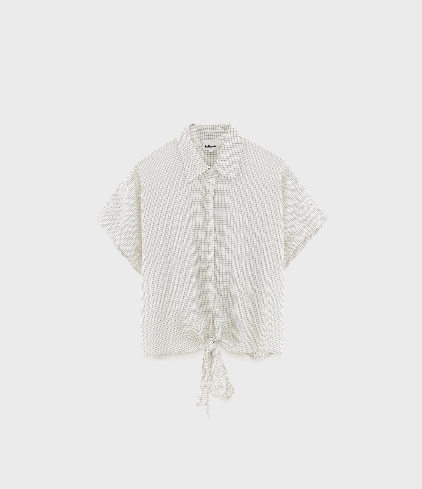 Bellerose Coral Check Shirt White