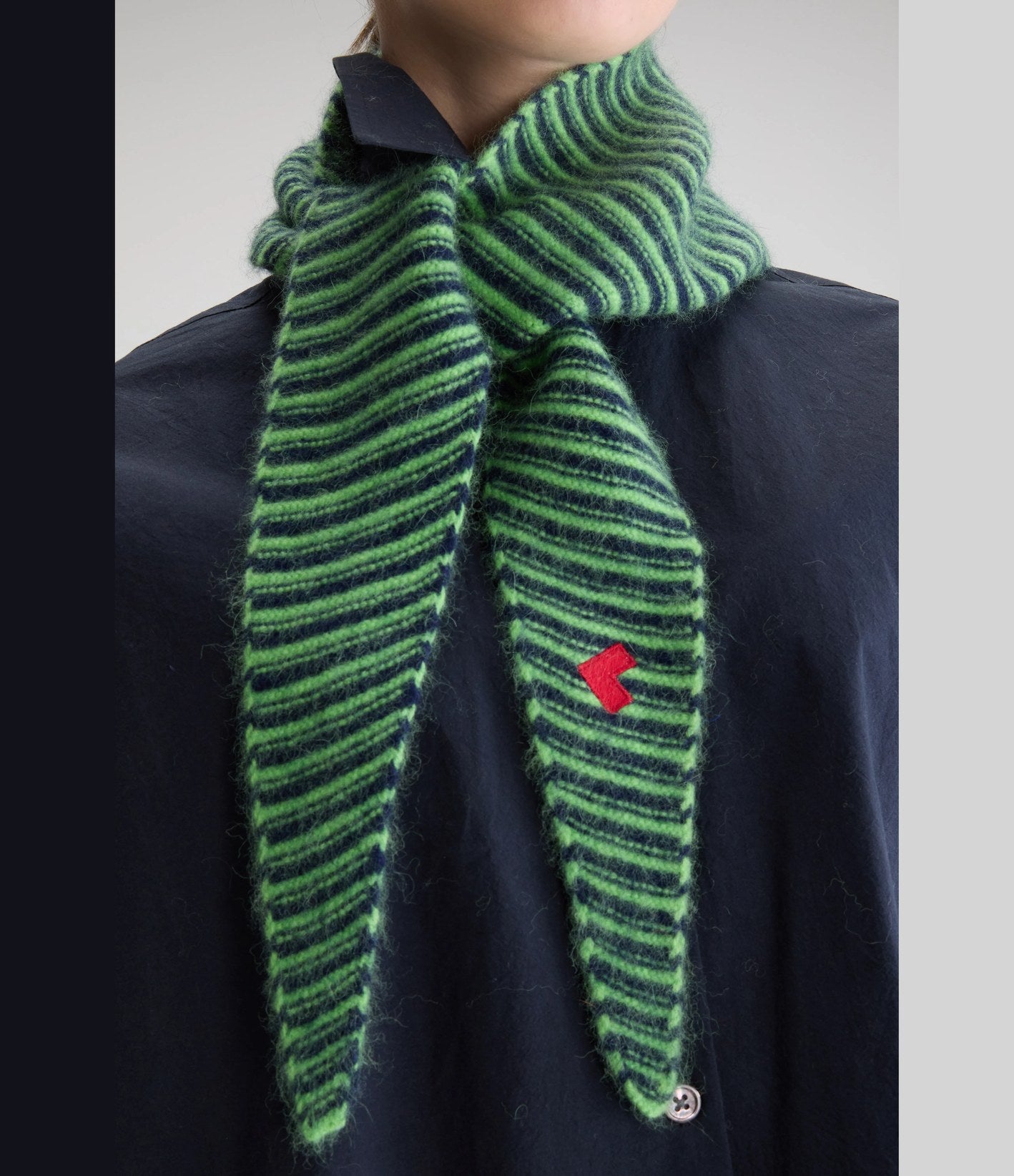 Bellerose Dusol Fular Rayas Verde
