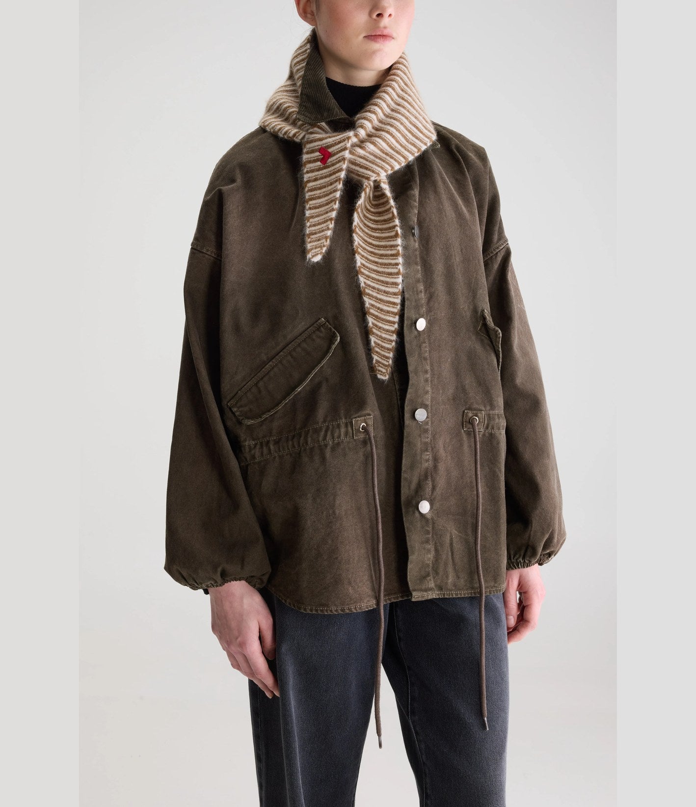 Bellerose Dusol Scarf Stripe Beige