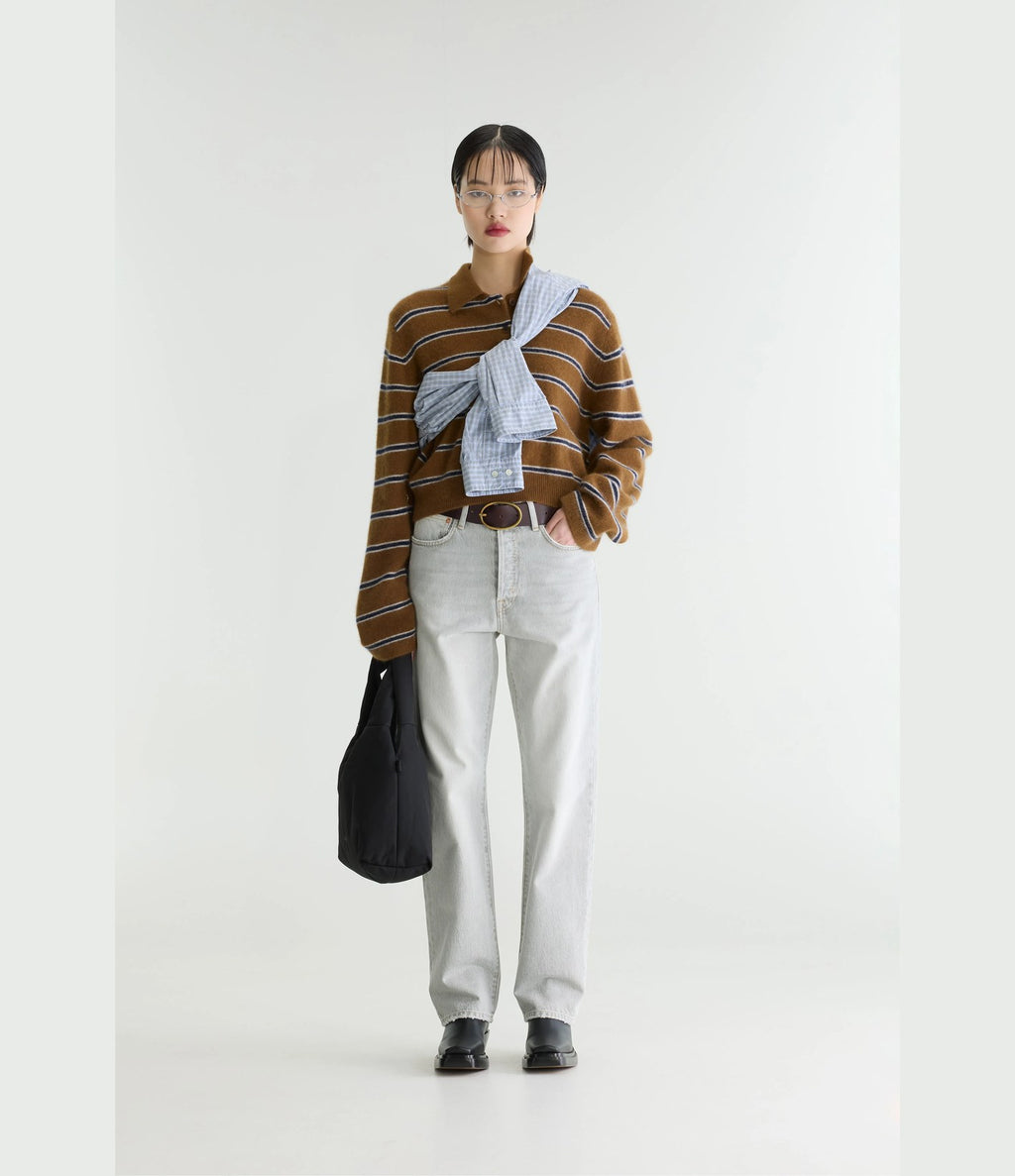 Bellerose Dussyr Jersey Polo Rayas Olive