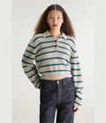 Bellerose Dussyr Polo Knit Jumper Stripe Raf
