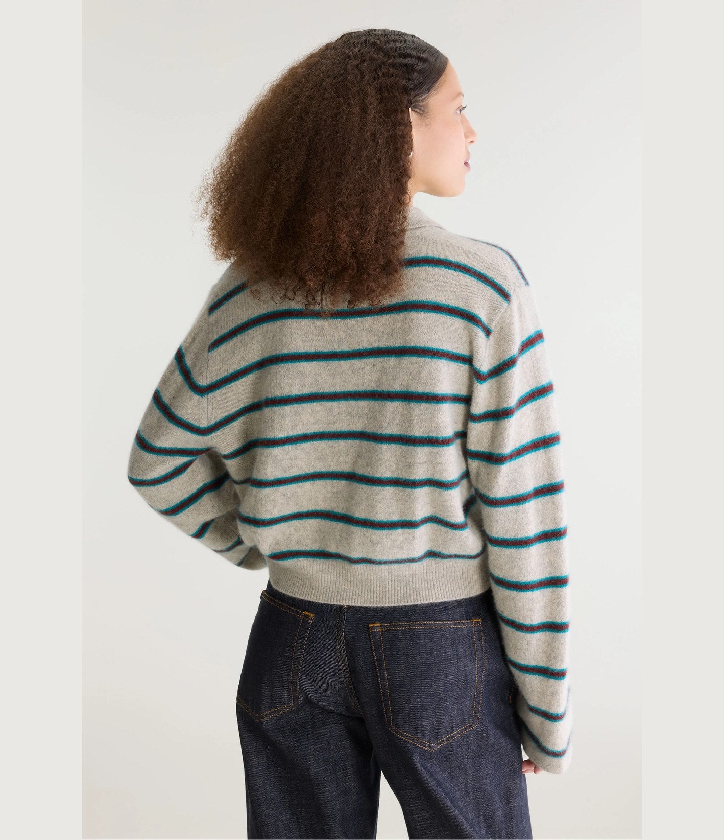 Bellerose Dussyr Polo Knit Jumper Stripe Raf
