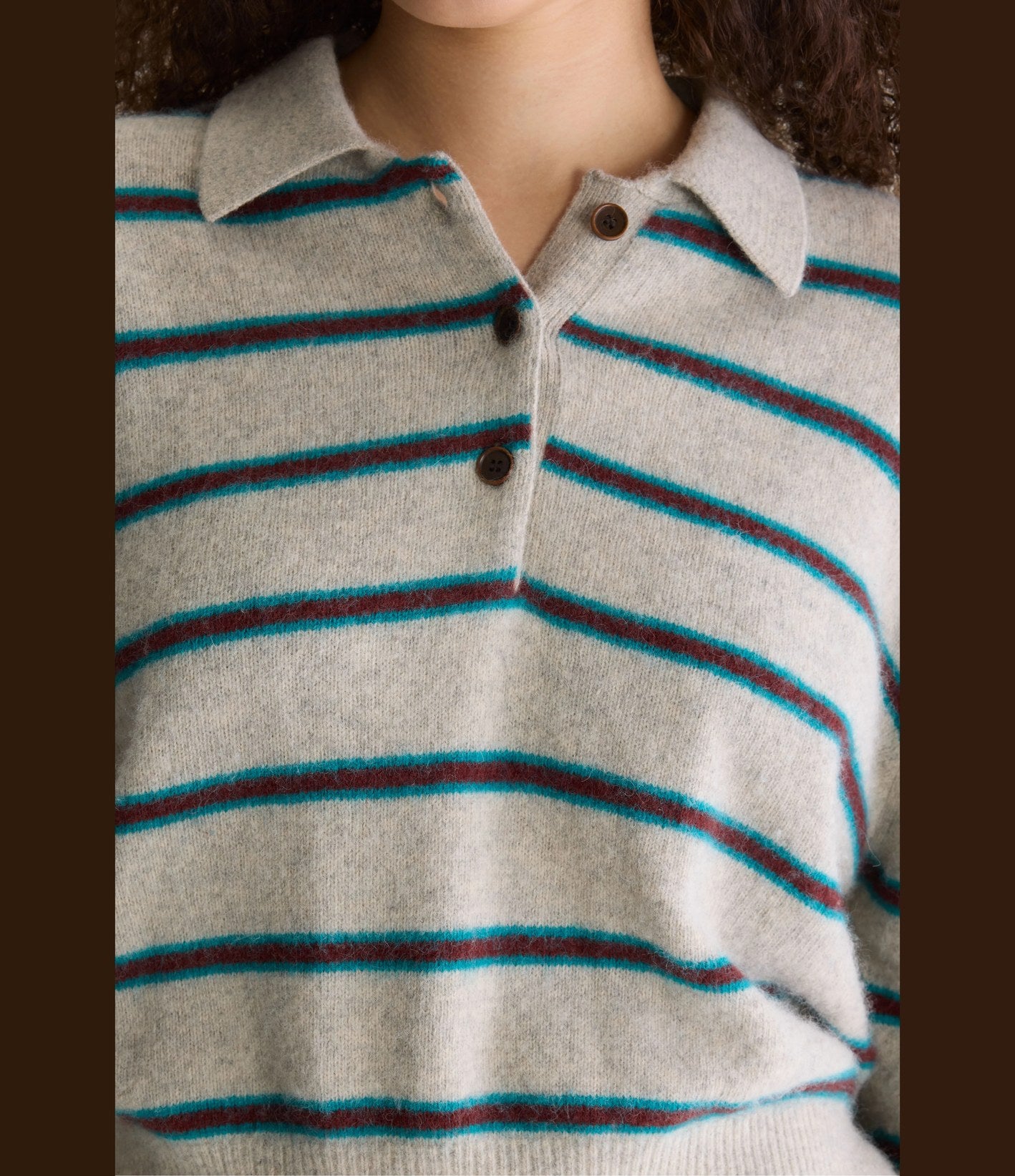 Bellerose Dussyr Polo Knit Jumper Stripe Raf
