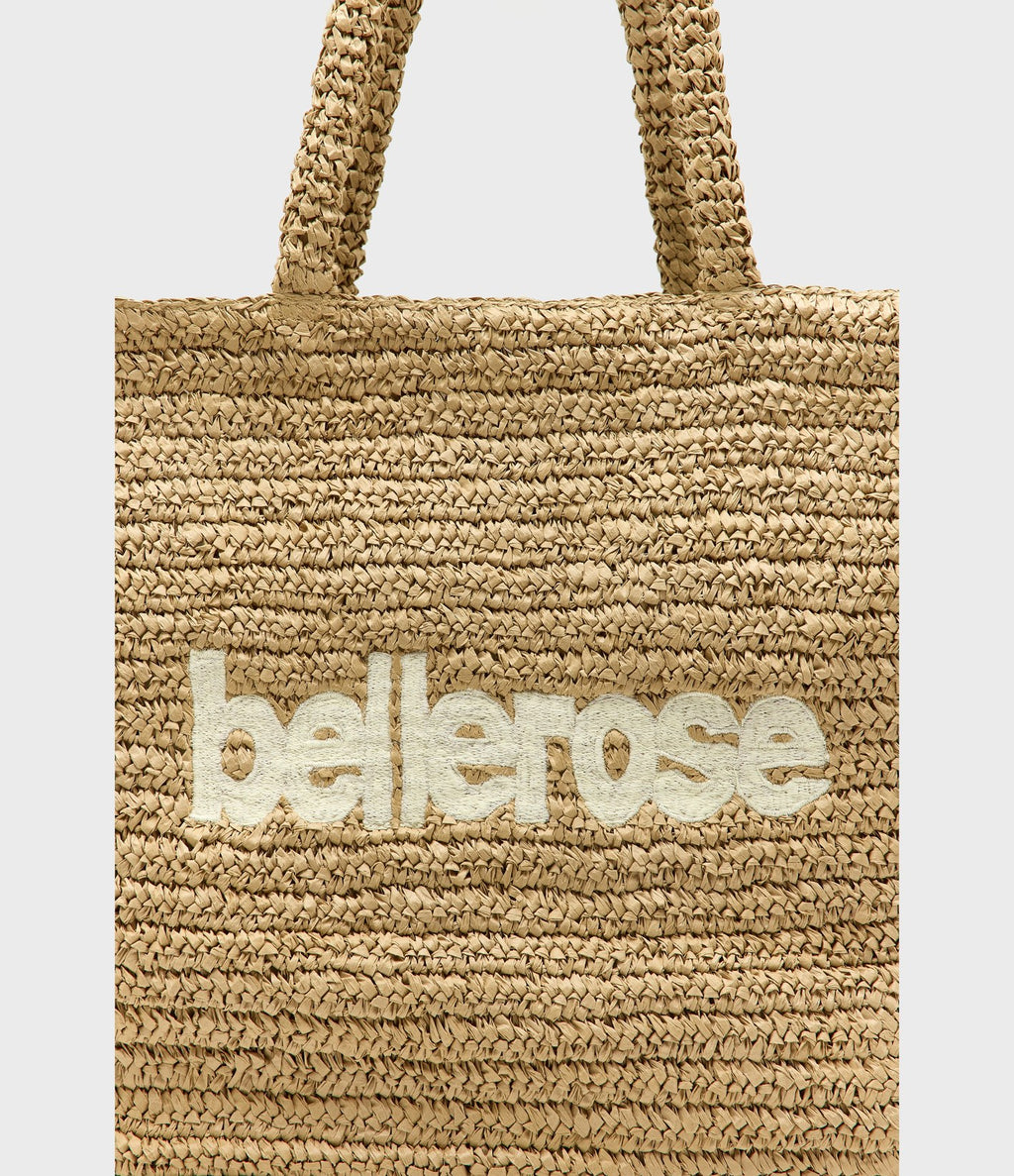 Bellerose Itop Sac Tote Raphia Naturel