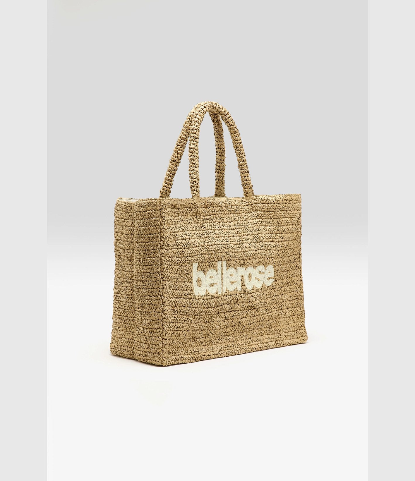 Bellerose Itop Sac Tote Raphia Naturel