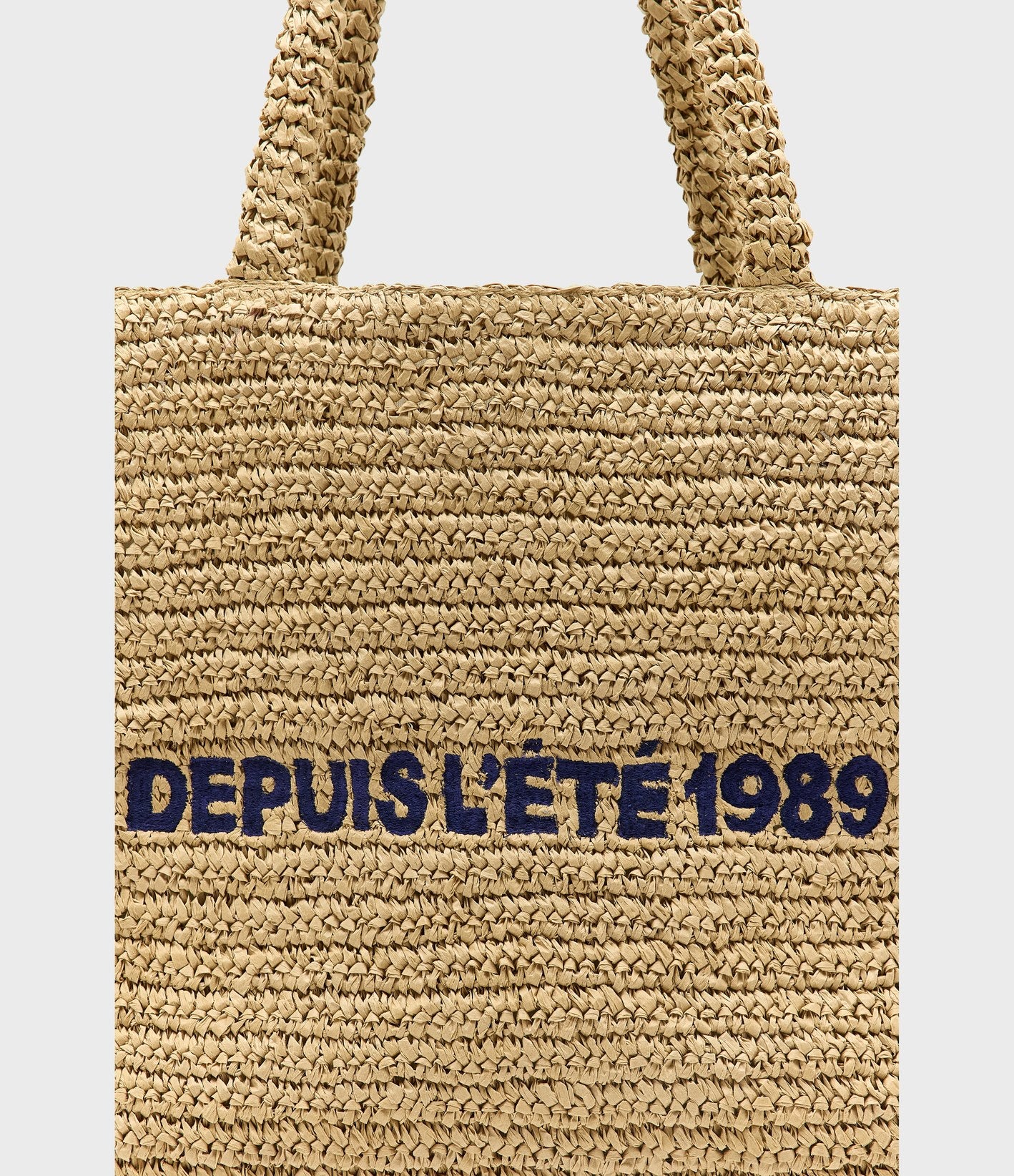 Bellerose Itop Sac Tote Raphia Naturel