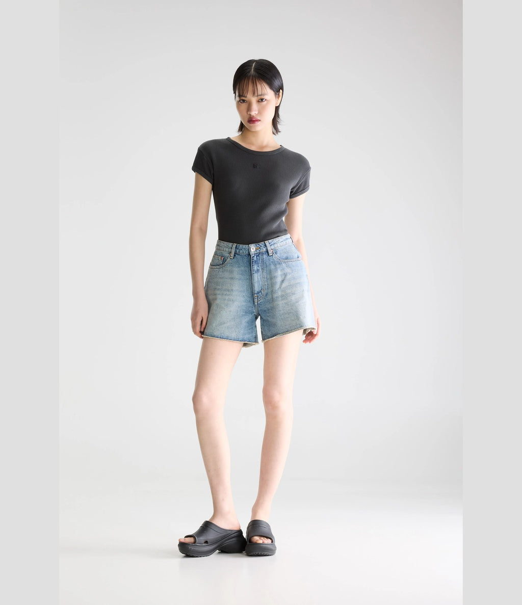 Bellerose Pactol Short Denim Bleu