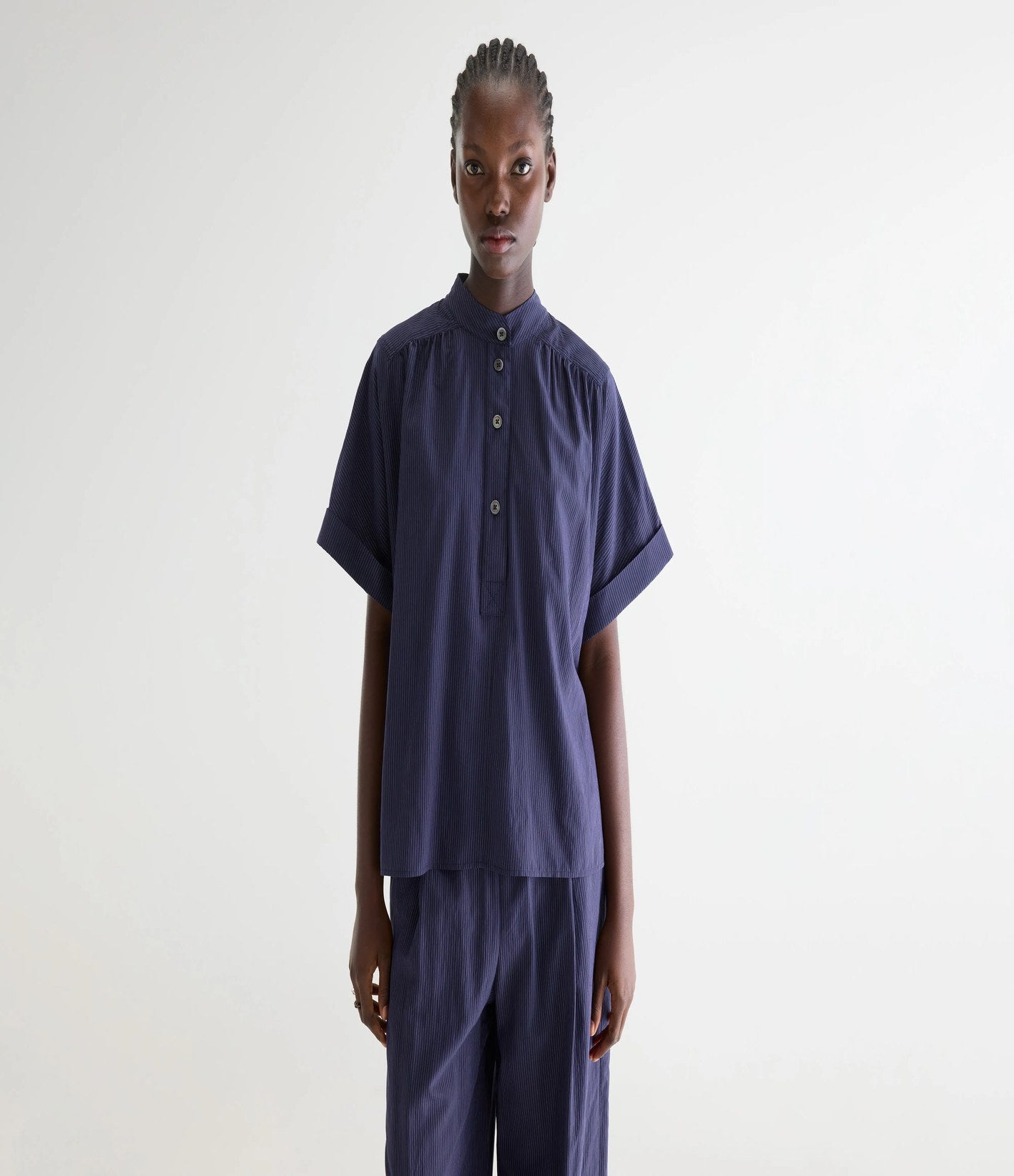 Bellerose Pear Chemise Rayures Marine