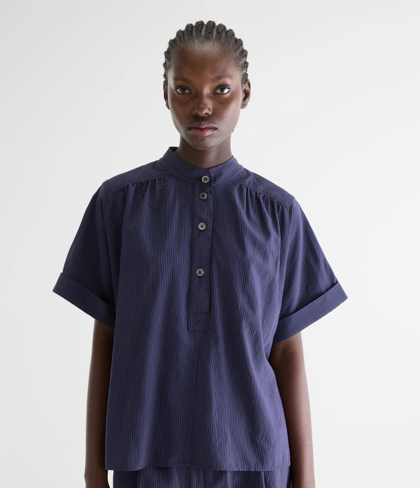 Bellerose Pear Chemise Rayures Marine