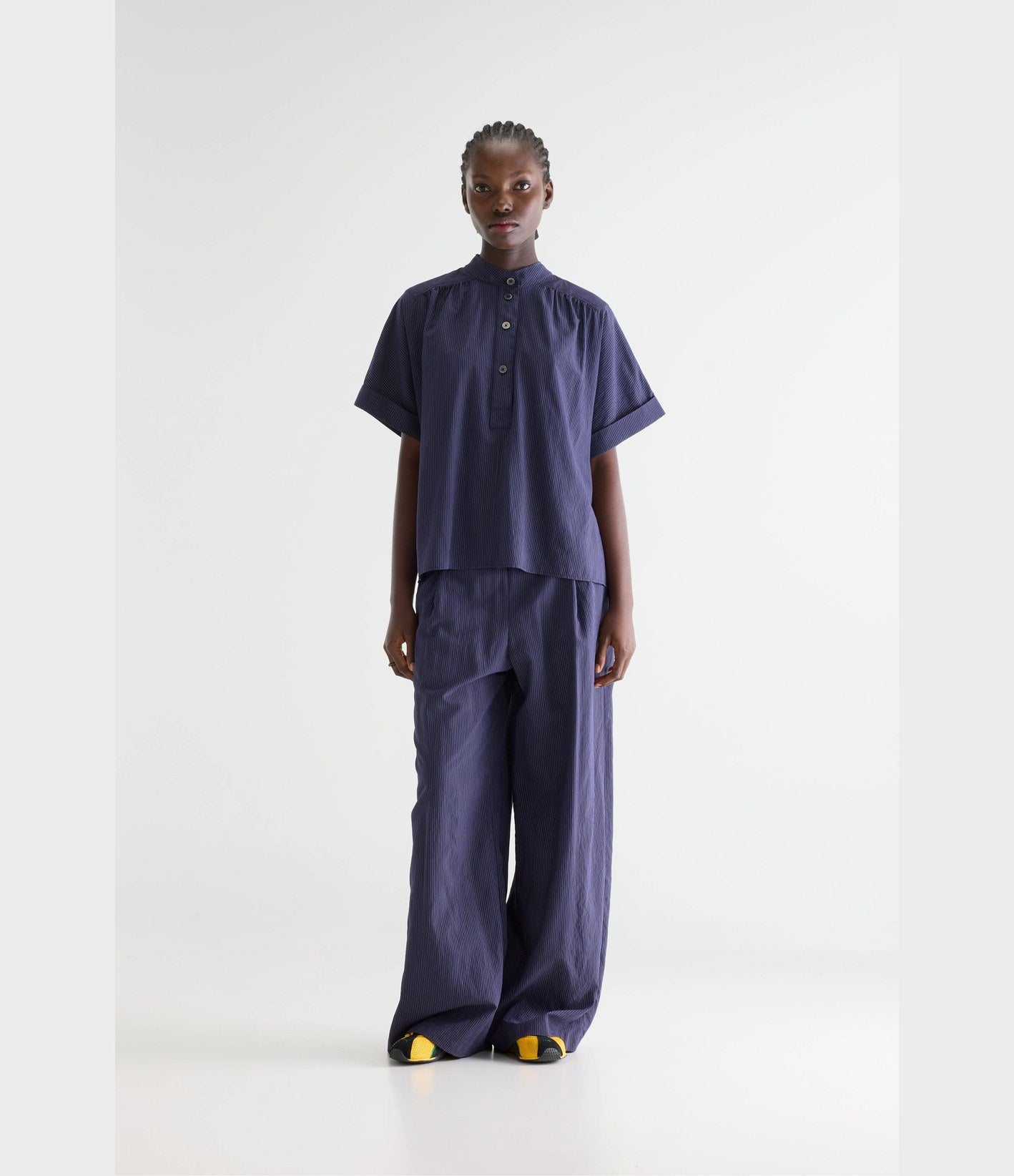 Bellerose Pear Chemise Rayures Marine