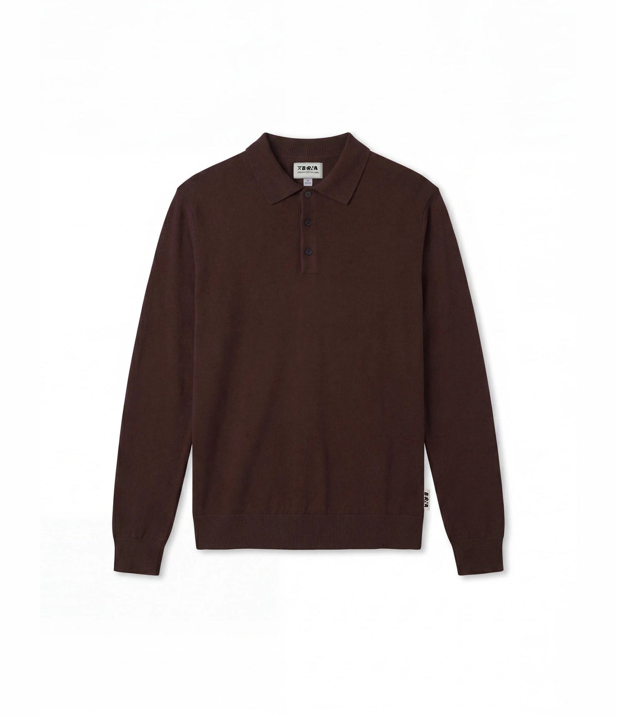 Berna Knit Polo Dark Chocolate