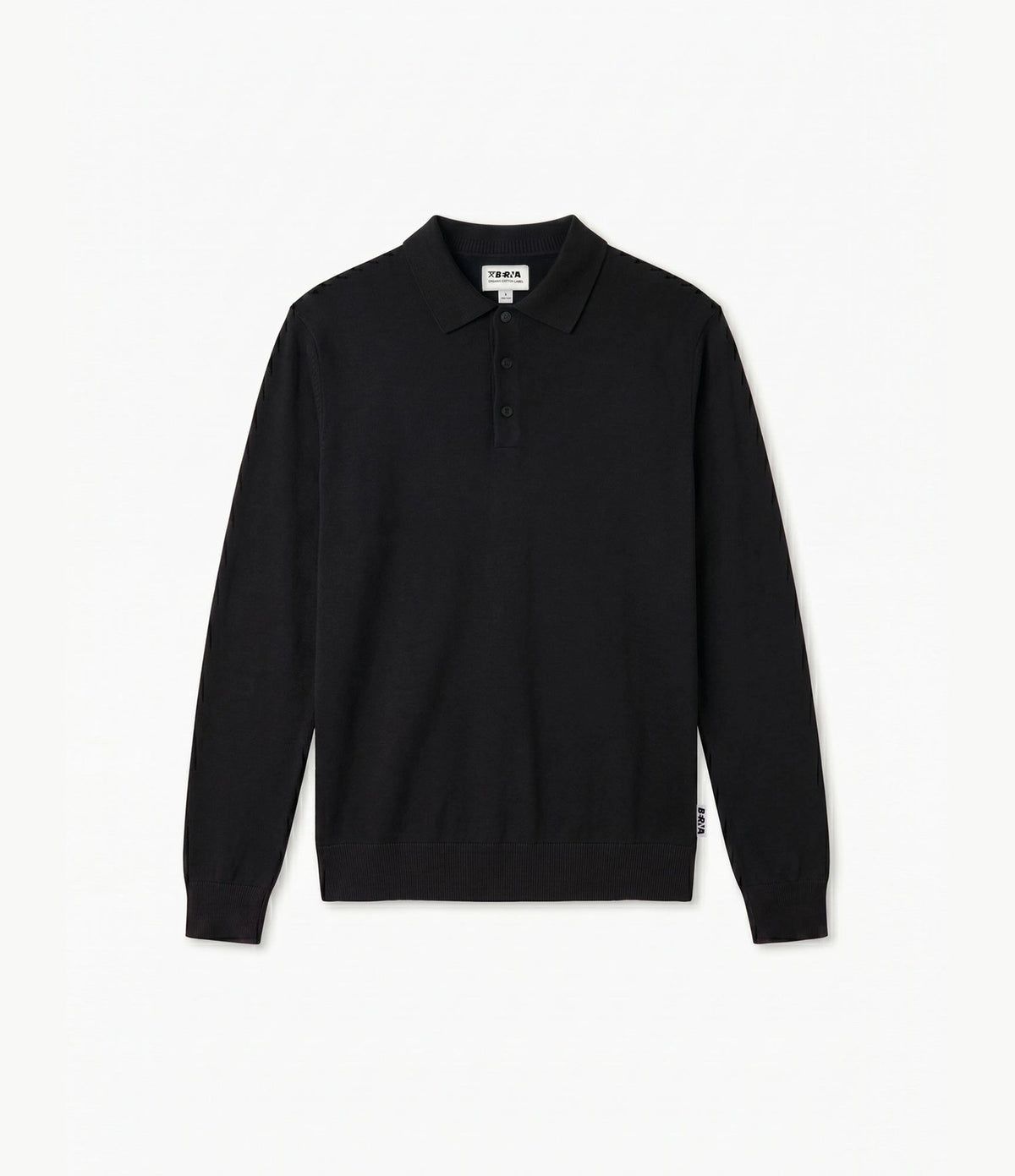 Berna Knit Polo Black