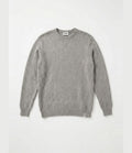 Berna Herringbone Crew Neck Grey