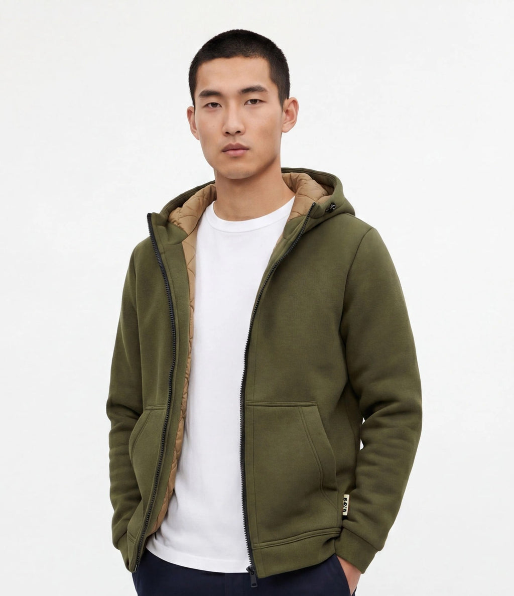 Berna Scuba Hooded Jacket Green