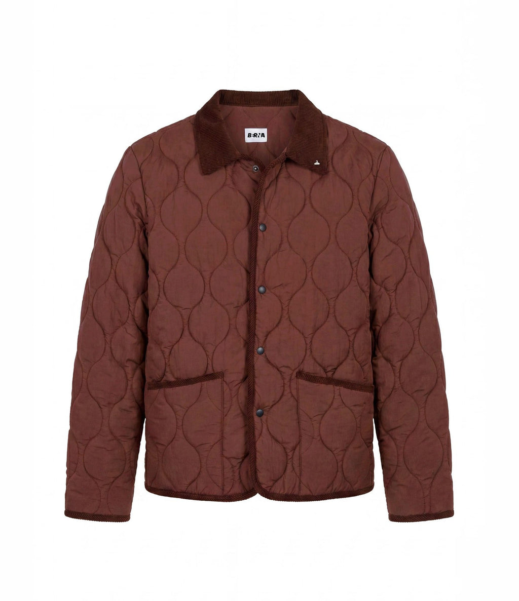 Berna Quilted Corduroy Jacket Coffee