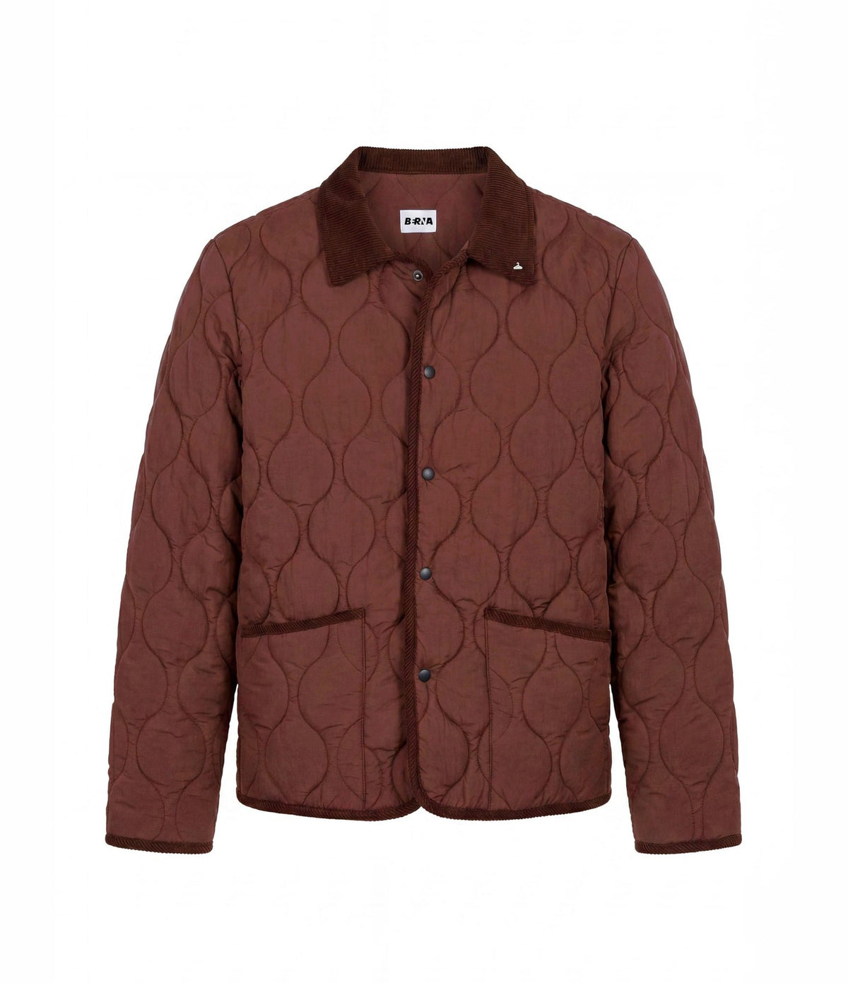 Berna Quilted Corduroy Jacket Coffee