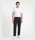 Berna Cropped Drawstring Trousers Anthracite