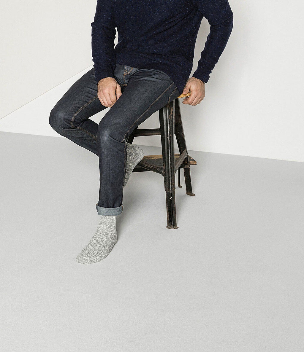 Birkenstock Cotton Slub Men Gray White