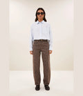 By Bar Lise Chambray Blouse Light Blue