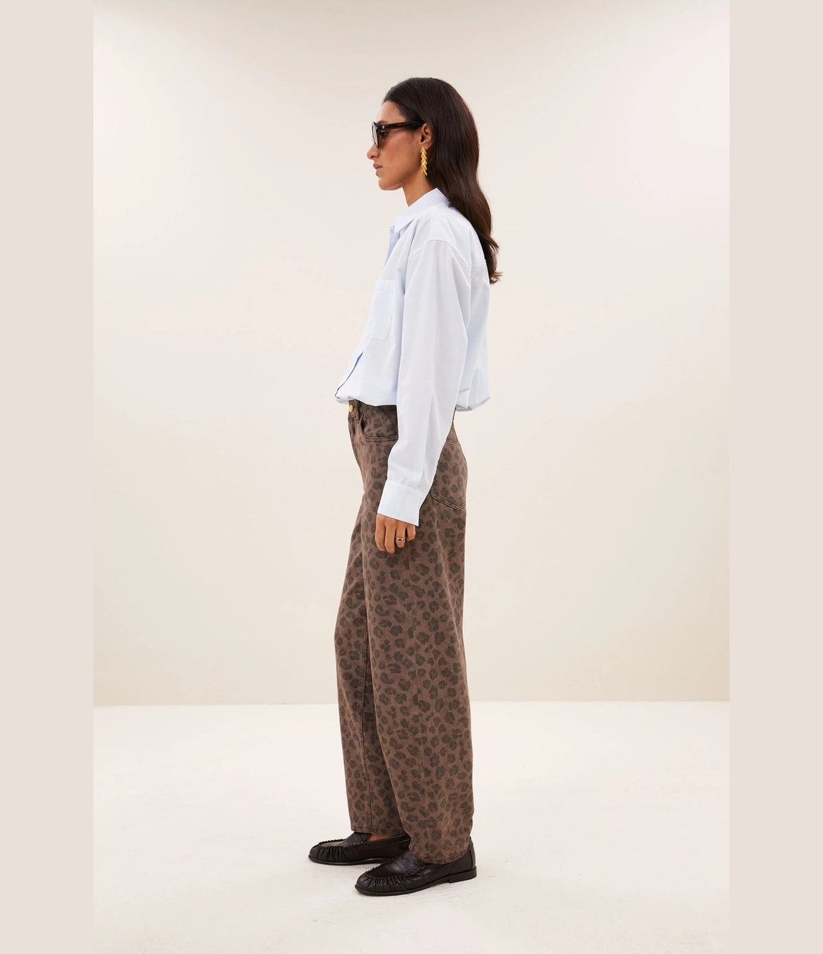 By Bar Lise Chambray Blouse Light Blue