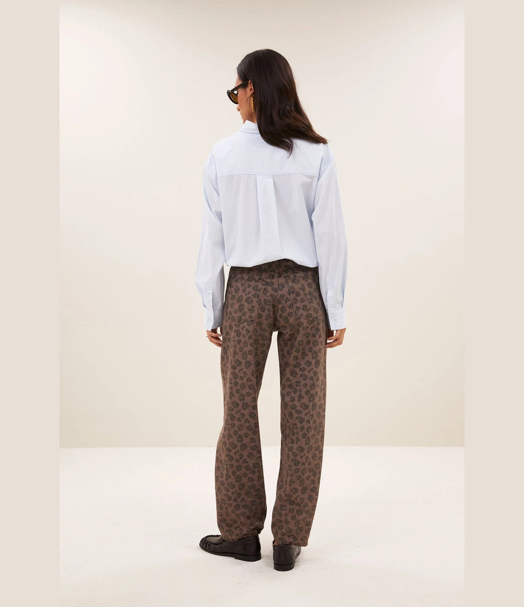 By Bar Lise Chambray Blouse Light Blue