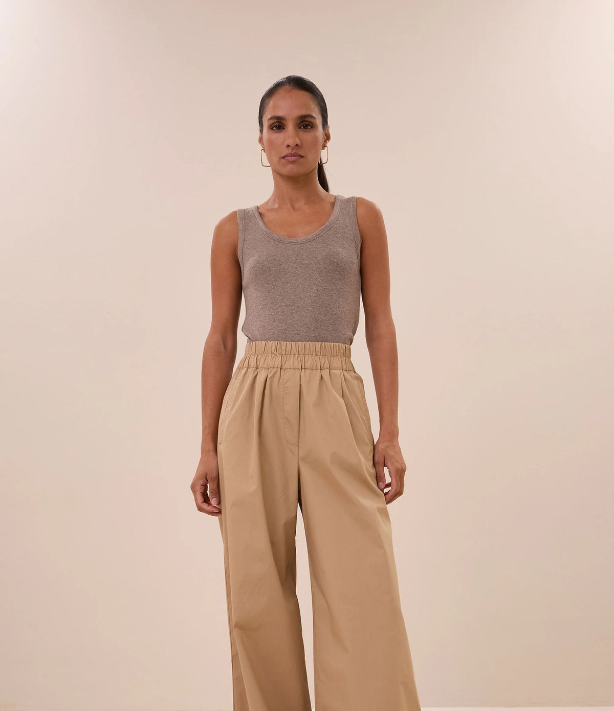 By Bar Joky Rib Singlet Biscuit