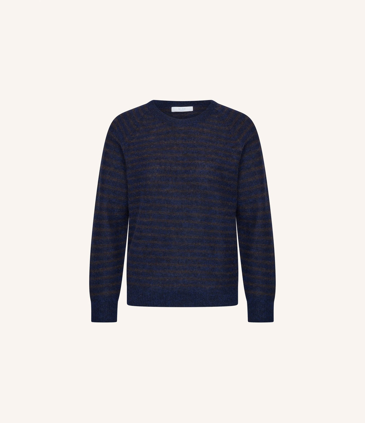 By Bar Spila Raglan Pullover Brown Thin Stripe