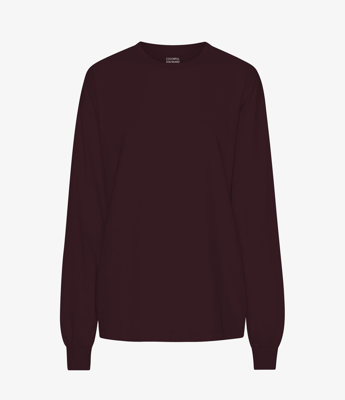 Colorful Standard Oversized Organic LS T-Shirt Oxblood Red - vista 6
