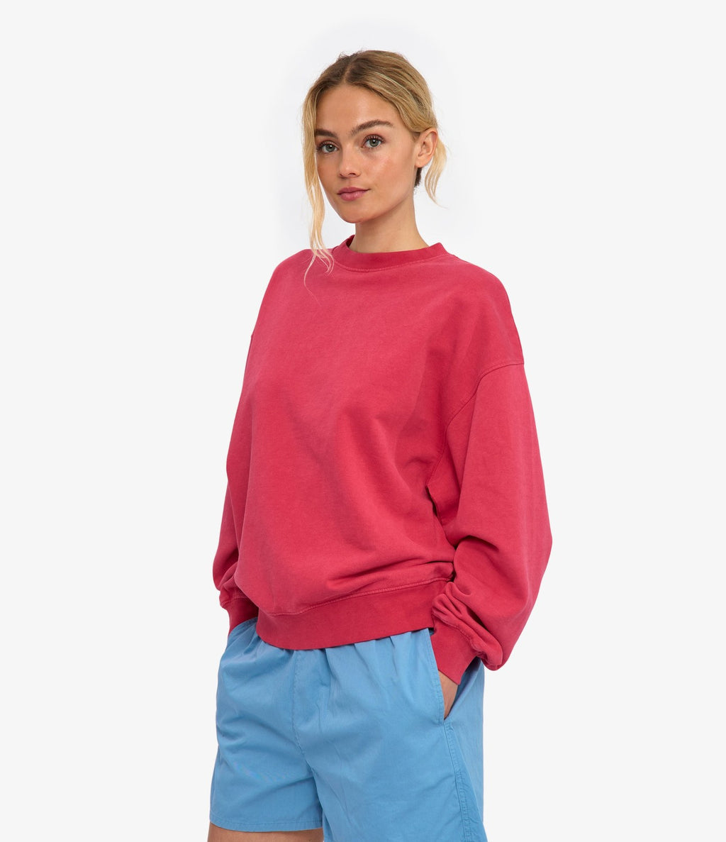 Colorful Standard Organic Oversized Crew Faded Red - vista 2