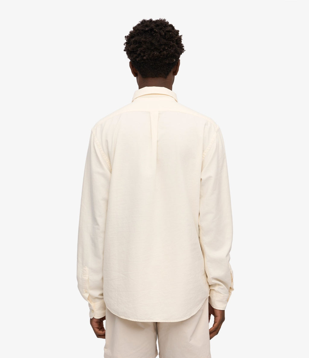 Colorful Standard Organic Button Down Shirt Ivory White - vista 3