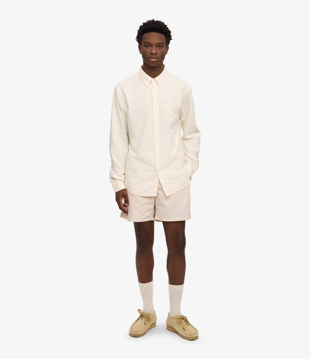 Colorful Standard Organic Button Down Shirt Ivory White - vista 4
