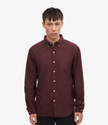 Colorful Standard Organic Button Down Shirt Oxblood Red