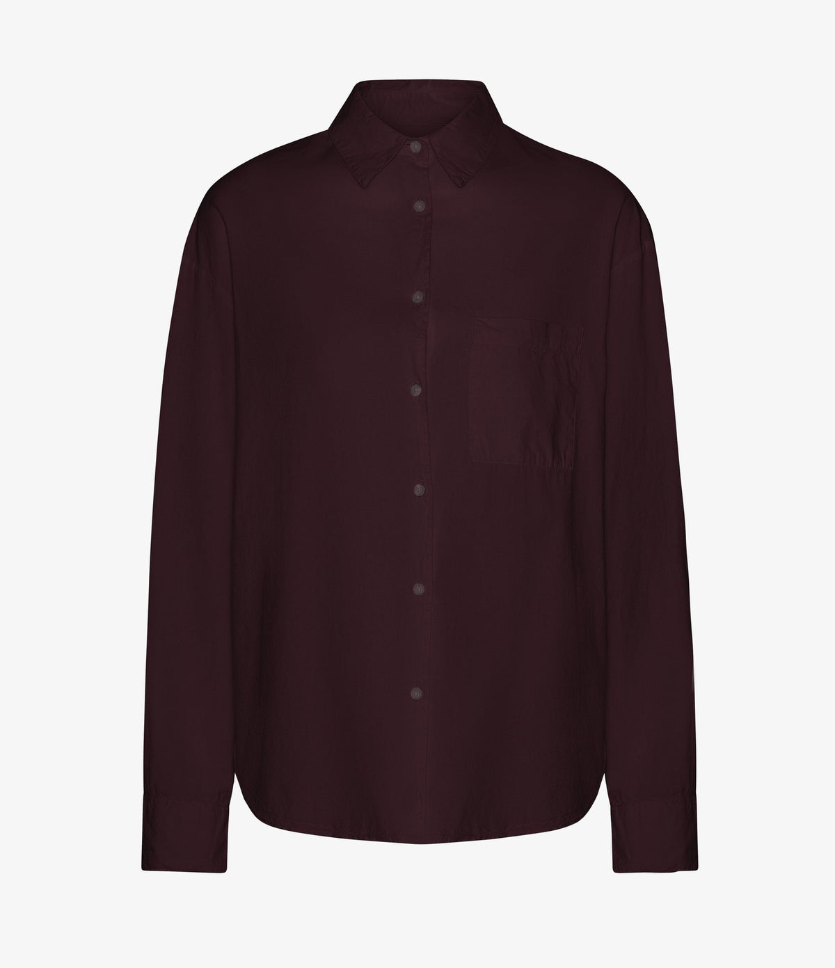 Colorful Standard Organic Oversized Shirt Oxblood Red - vista 6