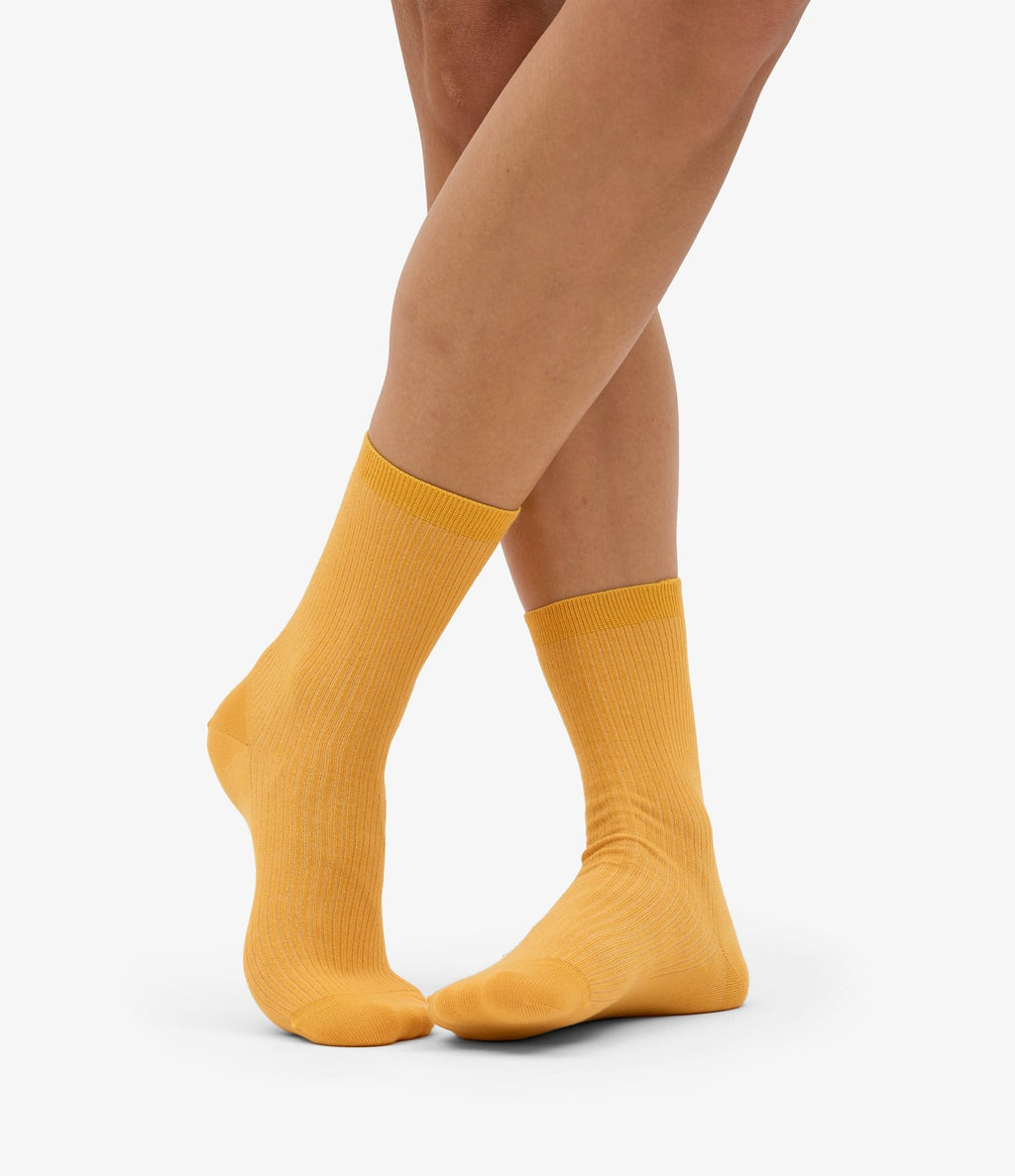 Colorful Standard Women Classic Organic Sock Burned Yellow - vista 1