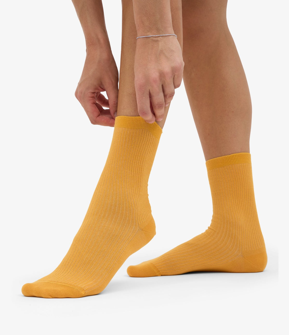 Colorful Standard Women Classic Organic Sock Burned Yellow - vista 3