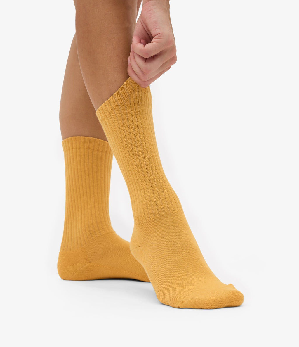 Colorful Standard Organic Active Sock Burned Yellow - vista 3