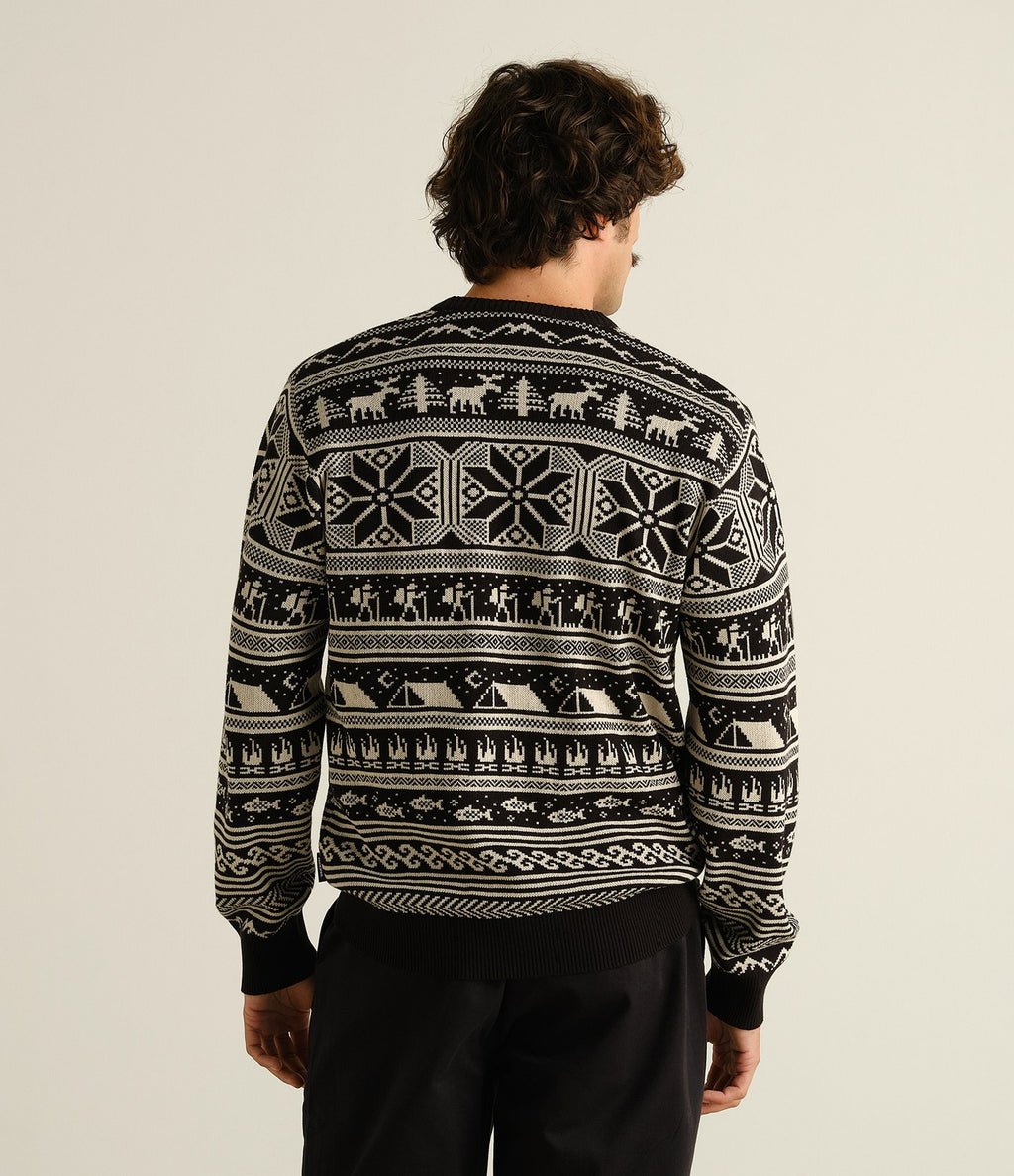 Dedicated Sweater Mora Fairisle Hike Black