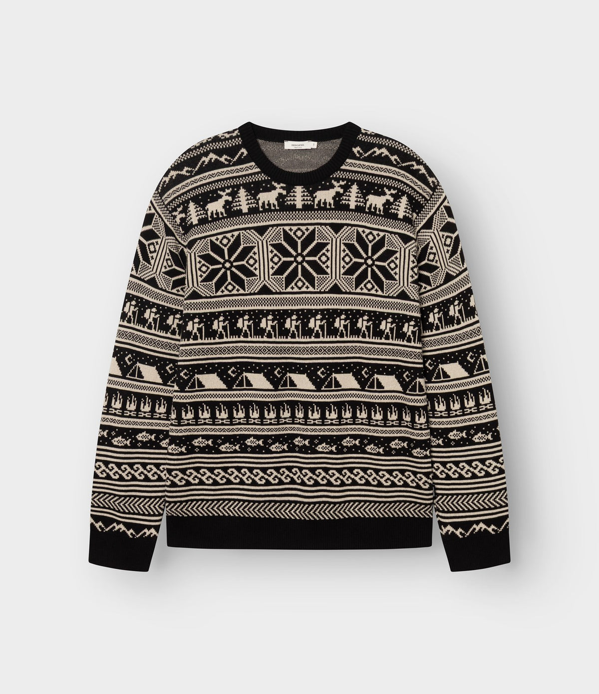 Dedicated Sweater Mora Fairisle Hike Black